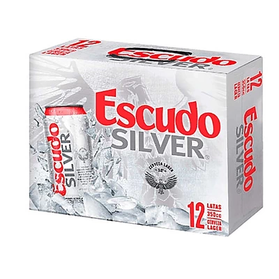 Cerveza Escudo Silver Lata Pack 12  X 350 Cc