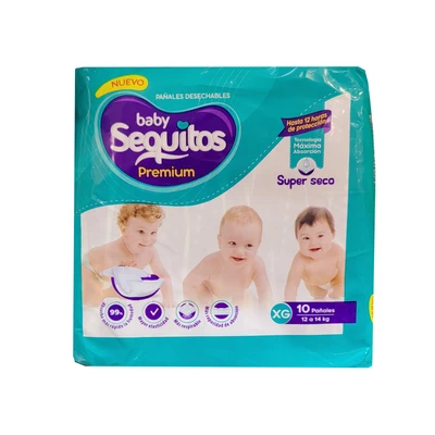 Pañal Sequitos XG 10 Unidades