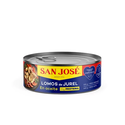 Jurel Lomo San José Aceite 160 Gr (104 Gr Drenado)