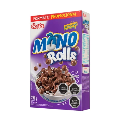 Cereal Mono Rolls Costa 230 Grs