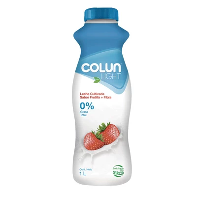 Leche Cultivada Colun Light Frutilla 1 L