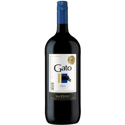 Vino Gato Merlot Botella 1500 cc