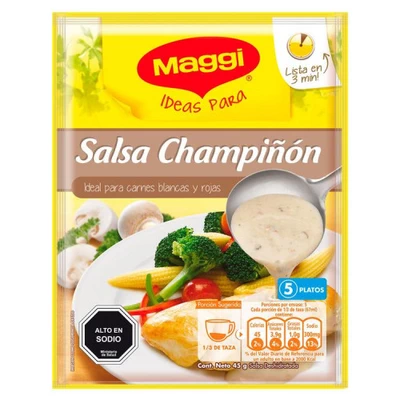 Salsa Maggi Champiñones 45Grs