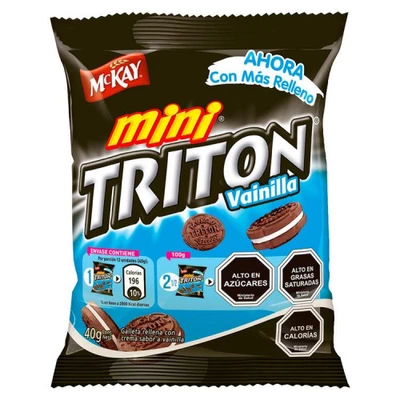 Galleta Triton Mini Vainilla 40 Grs