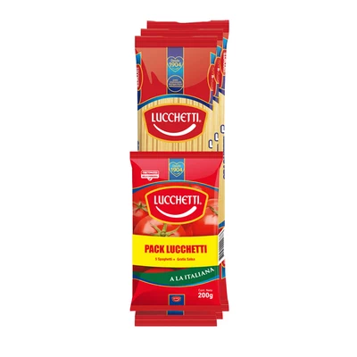 Pack Lucchetti 3 Spaghetti 5 + Salsa 200 gr