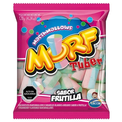 Marsmalow Morf Tuber Frutilla 120 Grs