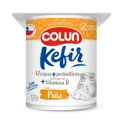 Yogurt Colun Kefir Piña 120 Gr