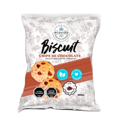 Galleta Ecovida Biscuit Chips Chocolate 100 Gr
