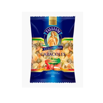 Talliani Caracoles 3 Sabores 400 Grs.