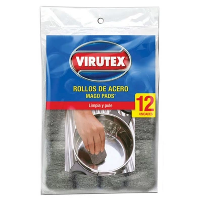 Mago Pads Sin Jabón Virutex Bolsa 12 und