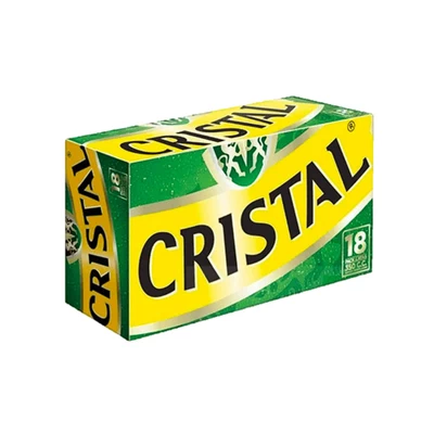 Cerveza Cristal Lata Pack 18 x 350 cc