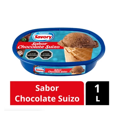 Helado Chocolate Suizo Savory 1 Litro