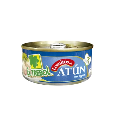 Atún El Trebol Lomo Agua 160 Grs (104 Grs Drenado)