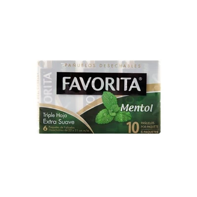 Pack Pañuelo Desechable Elite Mentol x 6 unid