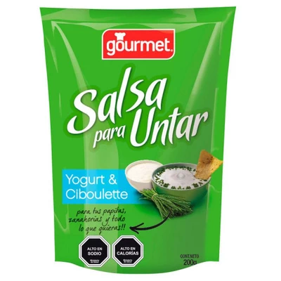 Salsa Gourmet Untar Yoghurt Ciboulette 200 Cc