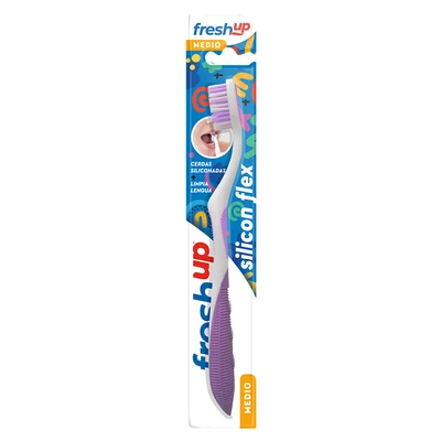 Cepillo Adulto Fresh Up Silicon Medio 