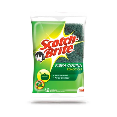 Esponja Fibra Abrasiva Scotch Brite 3M 2Un