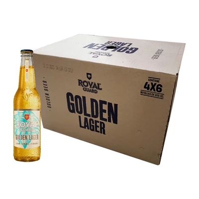 Caja Cerveza Royal Golden Botella 24 x 330 cc