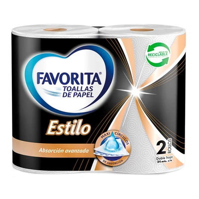 Toalla Favorita Estilo 2Rll 24 Mt
