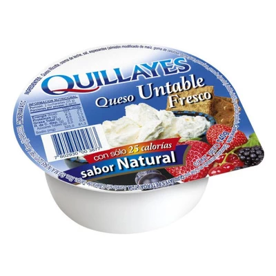 Queso Untable Quillayes Natural 140 Gr