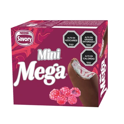 Helado Multipack Mega Frambuesa Mini 60 ml 5 Unidades