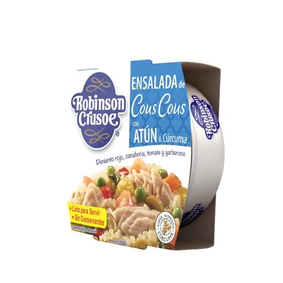 Ensalada De Atún Robinson Crusoe Cuscus 110 Grs (100 Grs Drenado)