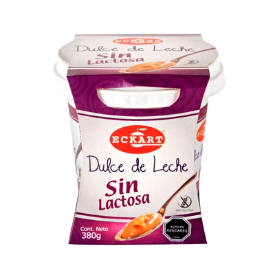 Dulce de Leche Eckart Sin Lactosa 380 Grs