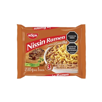 Ramen Nissin Costilla Sachet 85 grs