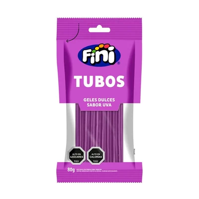 Gomita Fini Tubos Uva Dulce 80 Gr