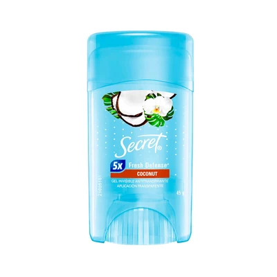Desodorante Secret Gel Antitranspirante Coconut 45 Grs