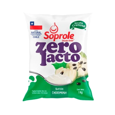 Yogurt Soprole Zerolacto Chirimoya 1 Kg