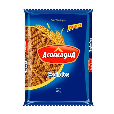Fideos Aconcagua Espirales 400 gr