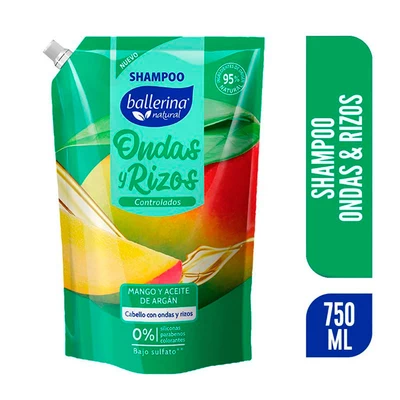 Shampoo Ballerina Onda Y Rizos Dp 750 ml