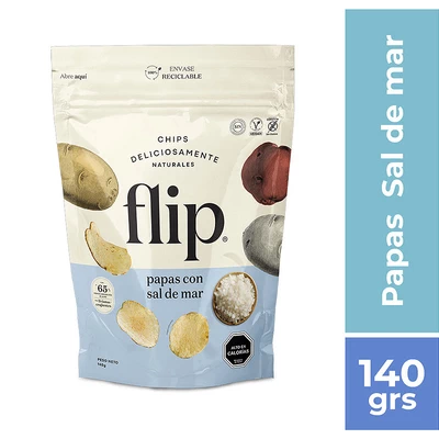 Papa Flip Chips Sal de Mar 140 Grs