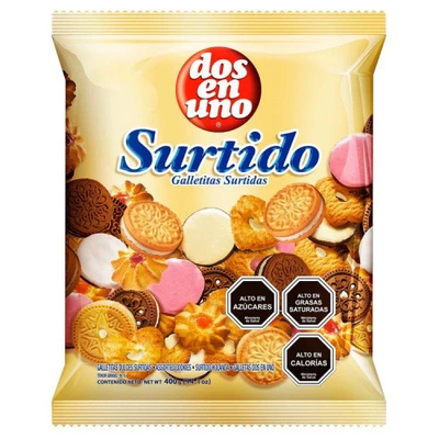 Galleta Dos En Uno Surtido 400 Grs