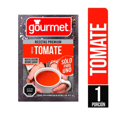 Sopa Gourmet P/Uno Tomate 15 Gr