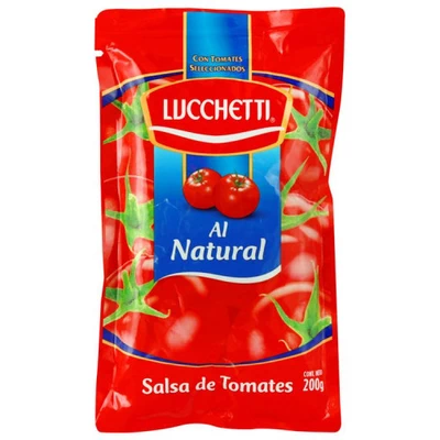 Salsa Lucchetti Natural D/P 200 Grs