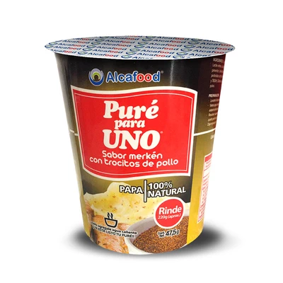 Puré Alcafood merkén con pollo para uno 47 gr