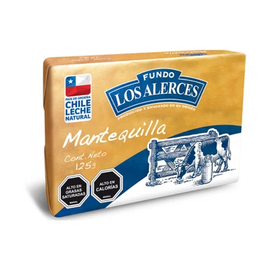 Mantequilla Los Alerces Pan 125 Gr