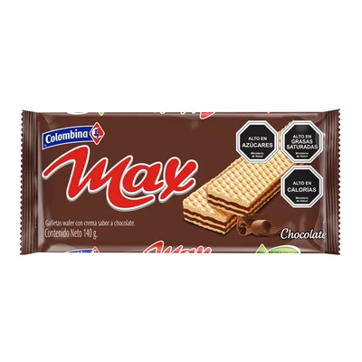 Galleta Colombina Max Chocolate 140 Grs