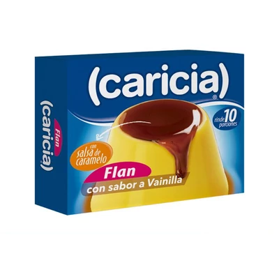 Flan Caricia Vainilla Caramelo 110 Grs
