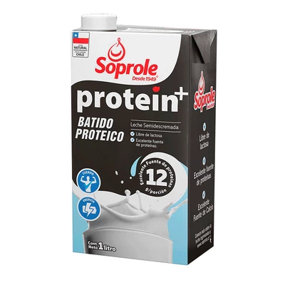 Leche Protein+ Soprole Blanca Lt