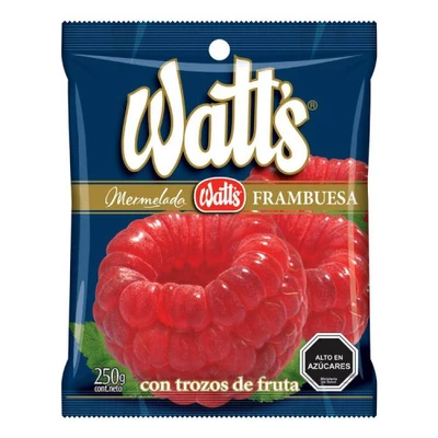 Mermelada Watts Frambuesa 250 Grs