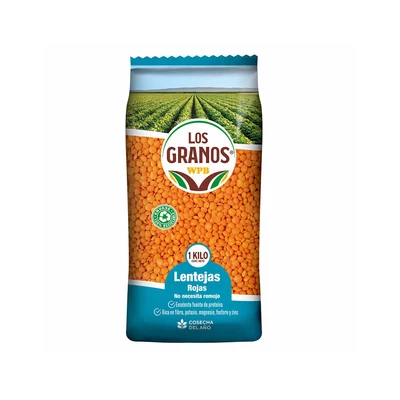 Lenteja Los Granos Roja 5Mm 1Kg