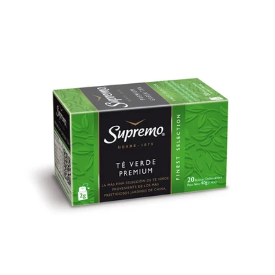 Té Supremo Verde Premium 20 Bls