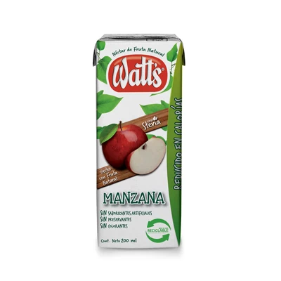 Néctar Watts Manzana Tetra 200 cc
