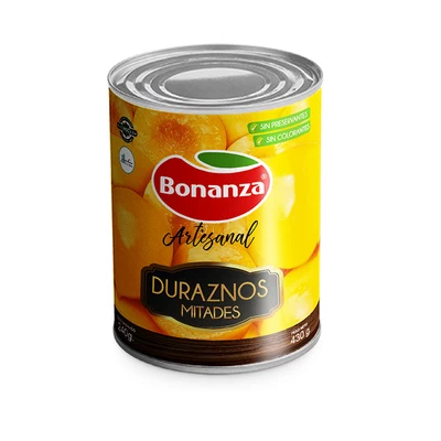 Duraznos Bonanza Mitades 425 gr (235 Gr drenado)