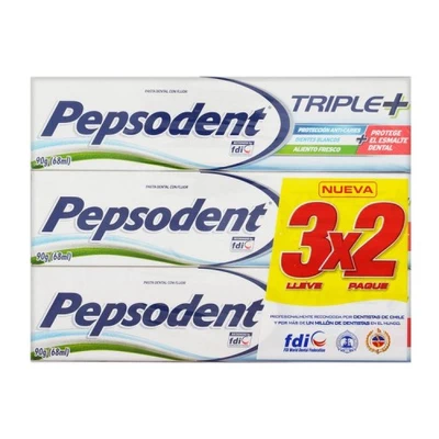 Pack Pepsodent 3Acc 3 X 90Gr