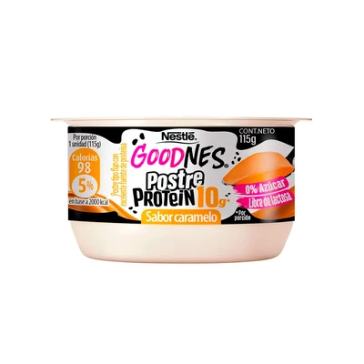 Postre Goodnes Protein Caramelo 115 Gr