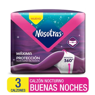Calzón Nosotras Buens Noches M 3 Un